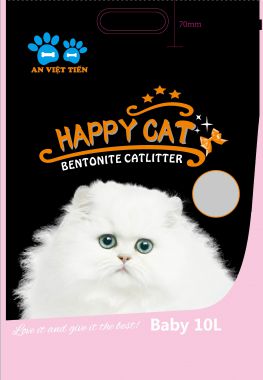 Cát Vệ Sinh Happy Cat Cho Mèo 10L Mùi Baby