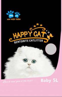 Cát Vệ Sinh Happy Cat Cho Mèo 5L Mùi Baby