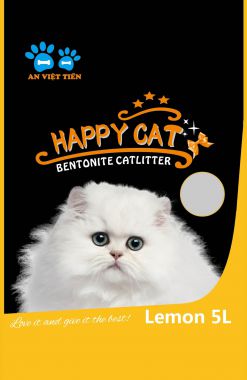 Cát Vệ Sinh Happy Cat Cho Mèo 5L Mùi Chanh