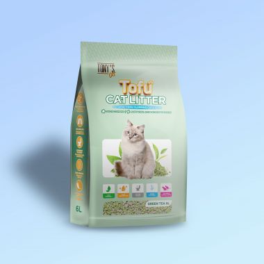 Cát Đậu Nành Tony's Cat Hương Trà Xanh - Natural Tofu Clumping Cat Litter 6L