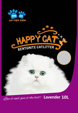 Cát Vệ Sinh Happy Cat Cho Mèo 10L Mùi Lavender