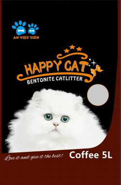 Cát Vệ Sinh Happy Cat Cho Mèo 5L Mùi Cafe