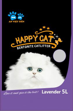 Cát Vệ Sinh Happy Cat Cho Mèo 5L Mùi Lavender