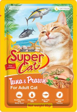 PATE SUPER CAT ADULT TUNA & PRAWN - 85G