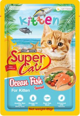 PATE SUPER CAT KITTEN OCEAN FISH SPECIAL - 85G