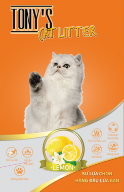 Cát Vệ Sinh Tony Cat Cho Mèo 5L Chanh
