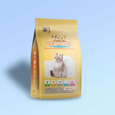 Cát Đậu Nành Tony's Cat Hương Sữa - Natural Tofu Clumping Cat Litter 6L