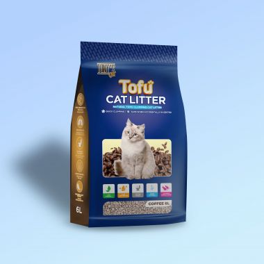 Cát Đậu Nành Tony's Cat Hương Cà Phê - Natural Tofu Clumping Cat Litter 6L